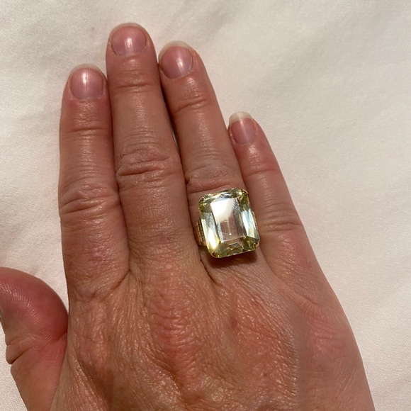 Vintage 14 k Gold Cocktail Ring - Picture 16 of 16